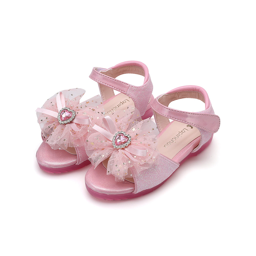 Elaina Ete Sandal - Pink Glitter