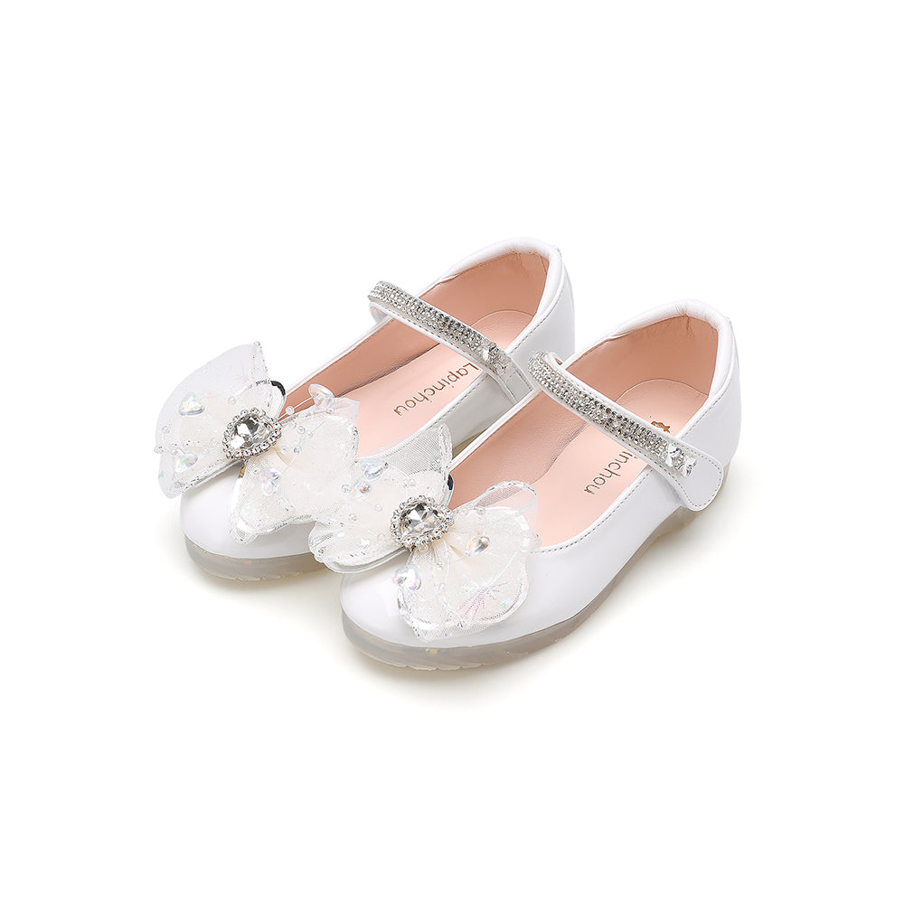 Elaina Lune Maryjane - White Patent