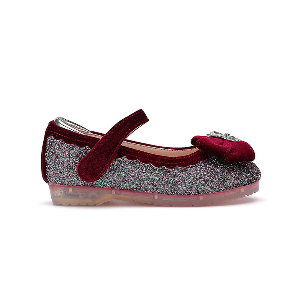 Elaina Nounours Maryjane - Dark Violet Glitter
