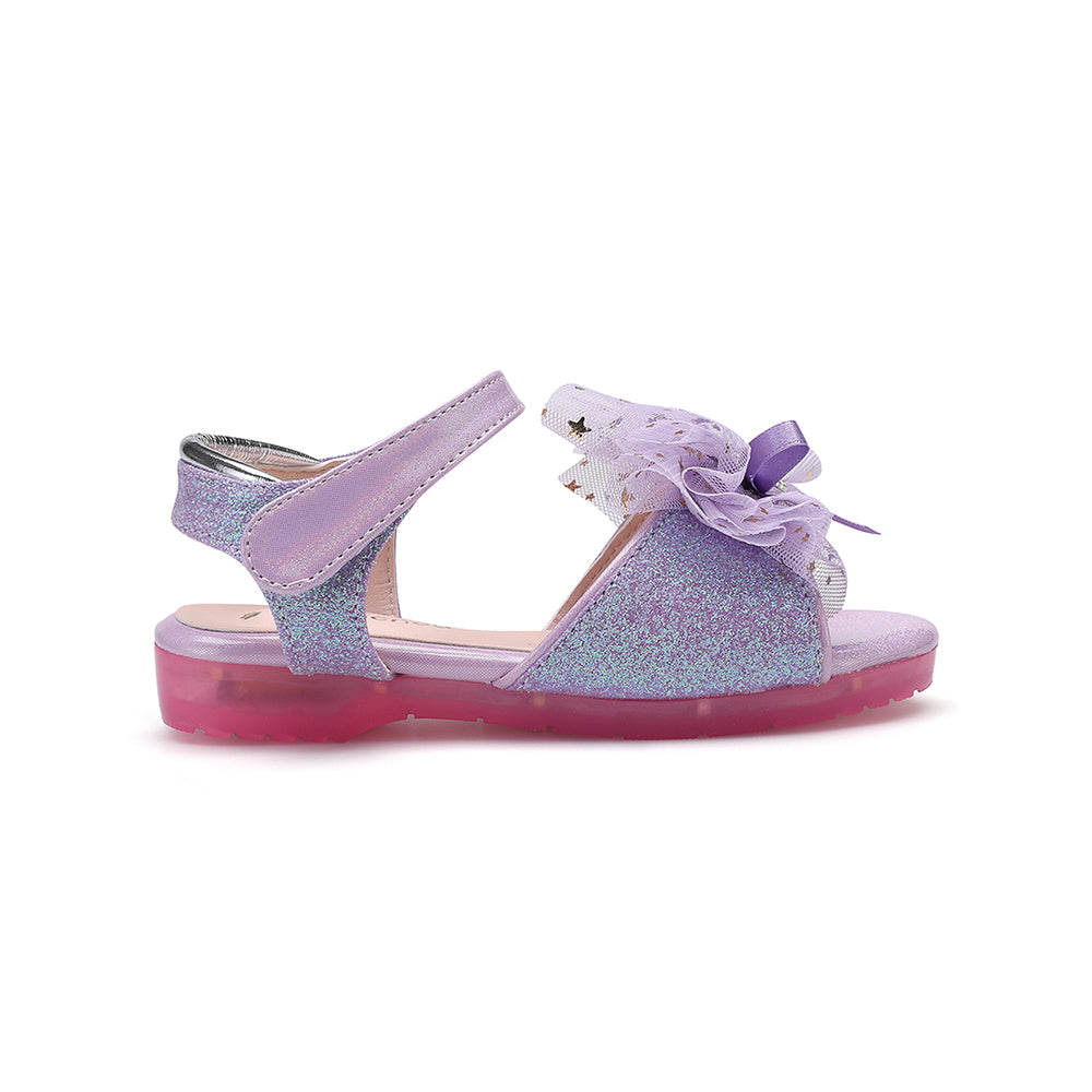 Elaina Ete Sandal - Purple Glitter