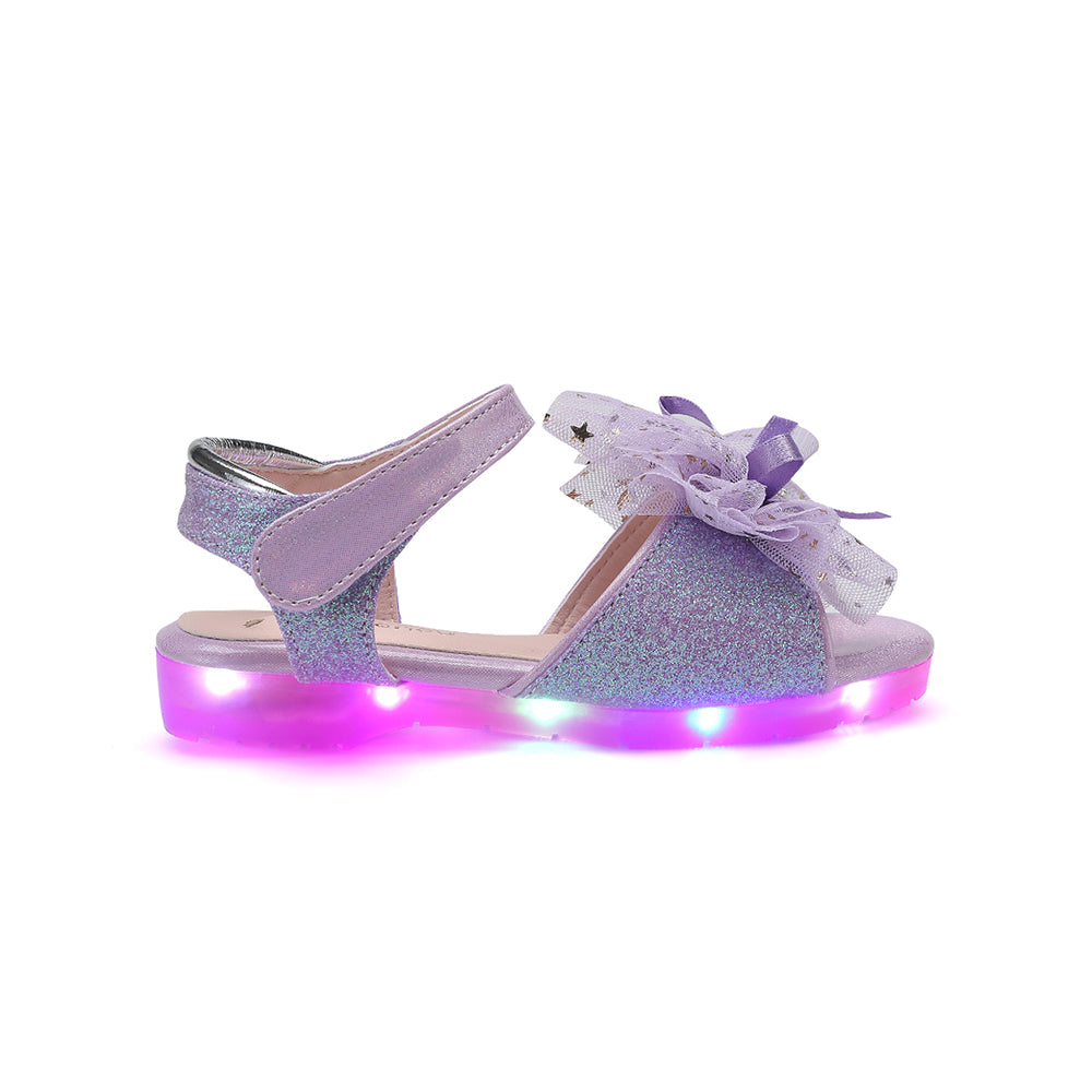 Elaina Ete Sandal - Purple Glitter