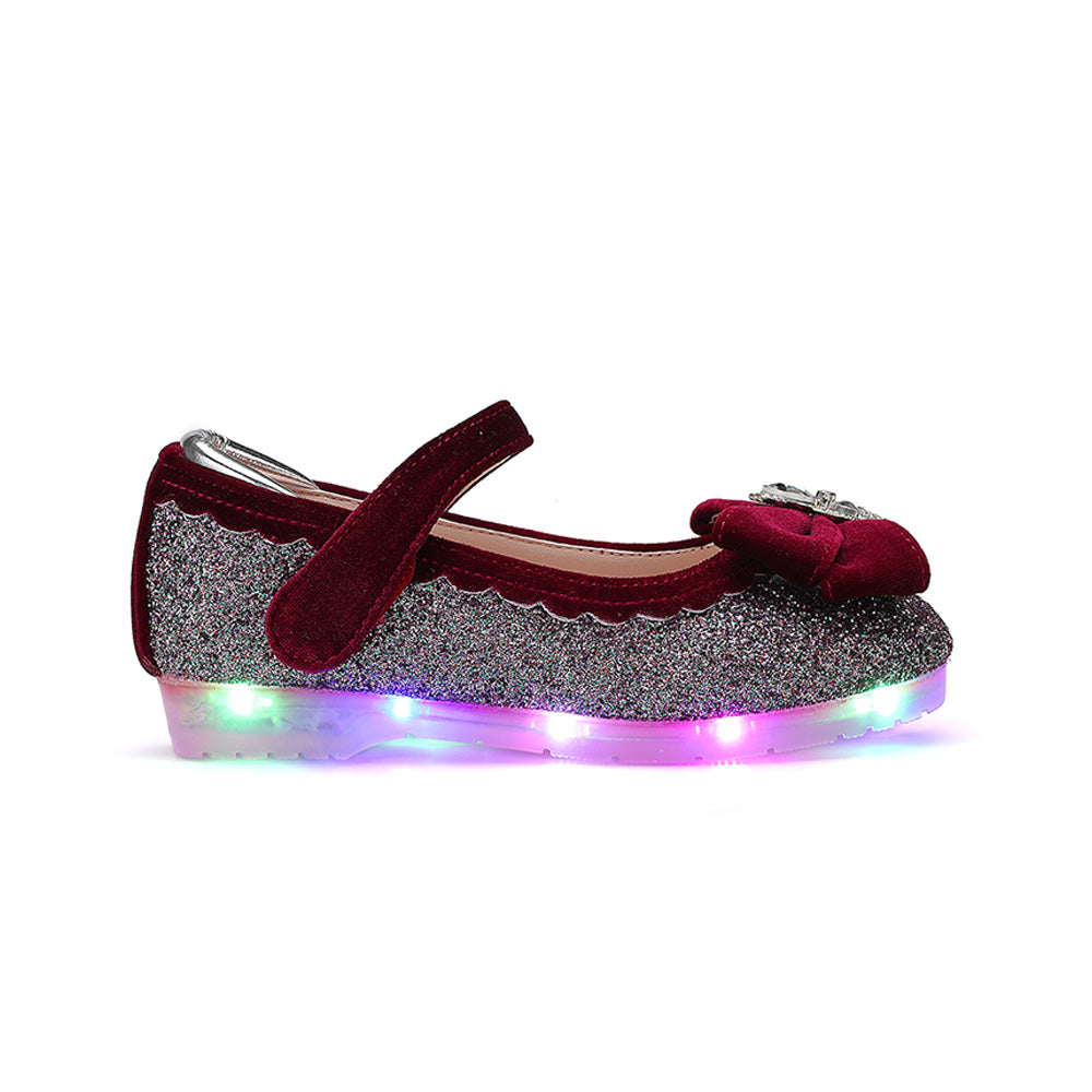 Elaina Nounours Maryjane - Dark Violet Glitter
