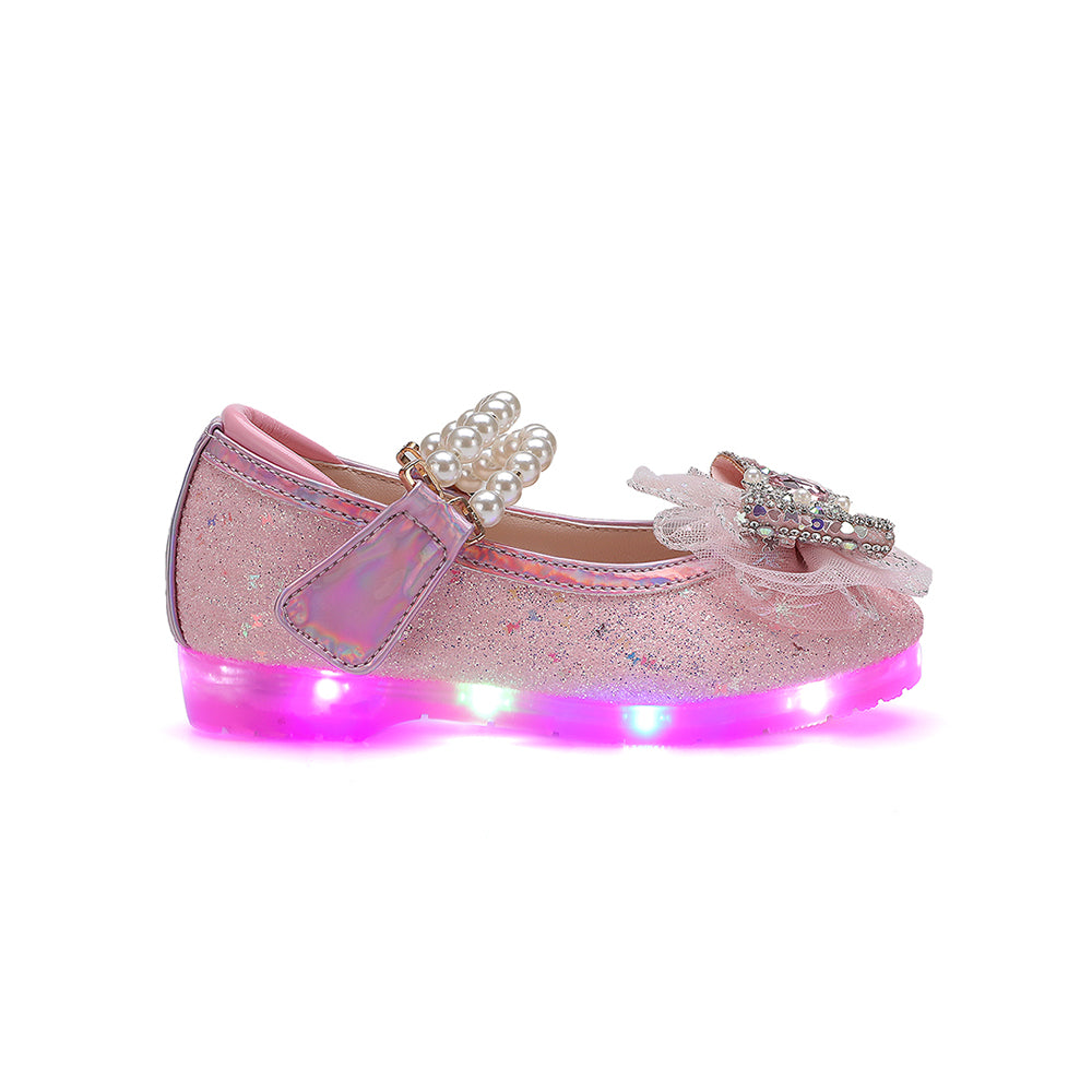 Elaina Etoile Maryjane - Pink Glitter