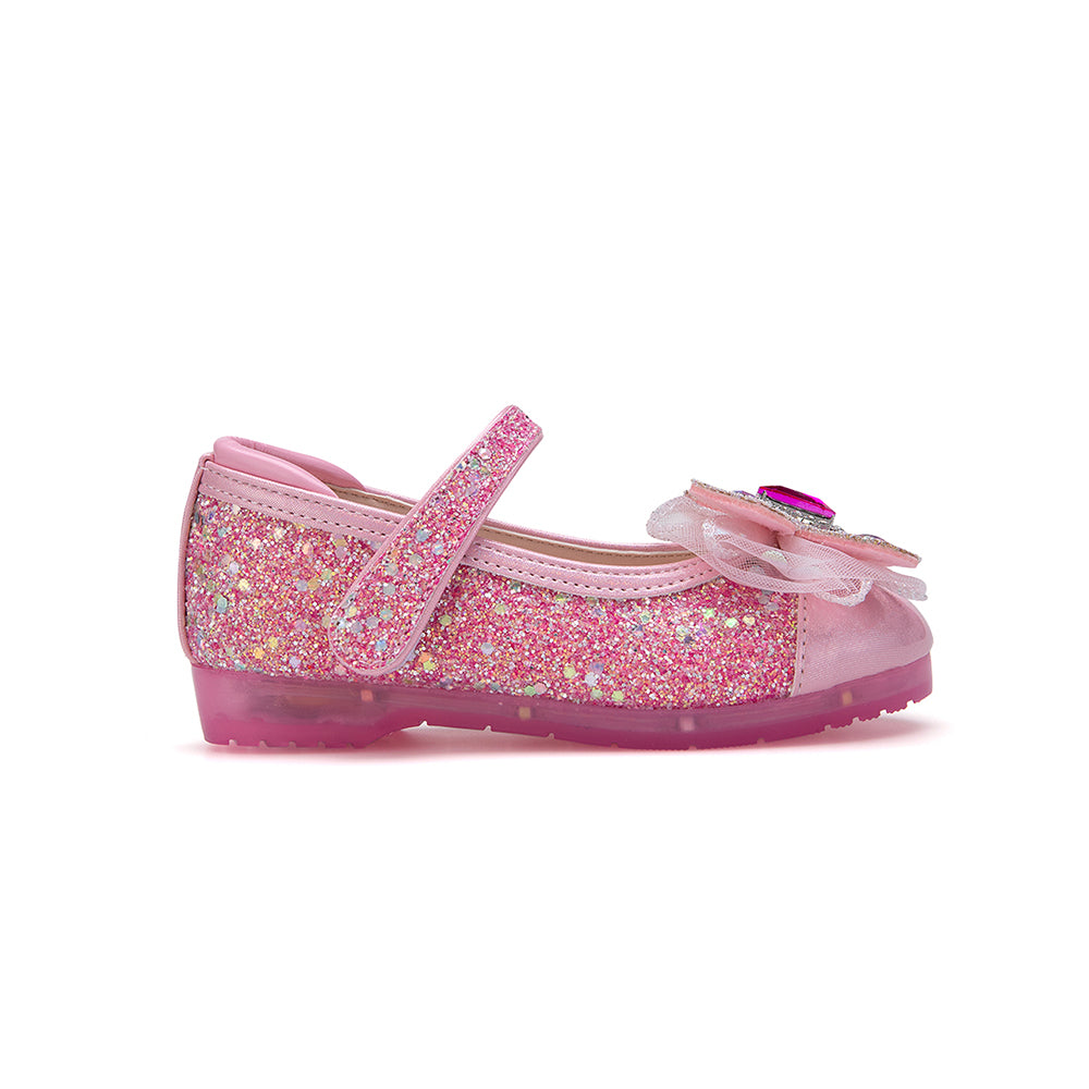 Elaina Belle Maryjane - Pink Glitter