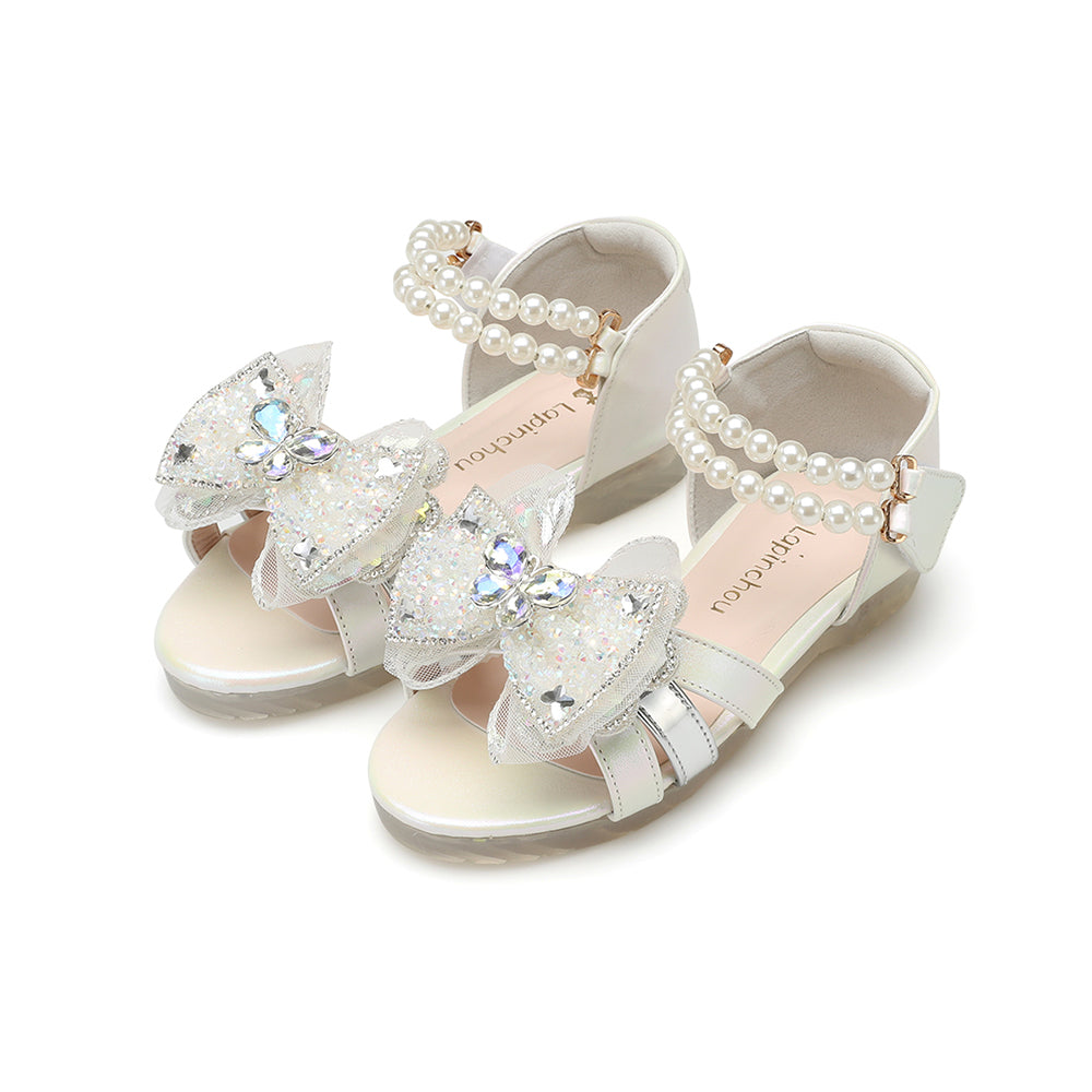 Elaina Flutter Sandal - Aurora White