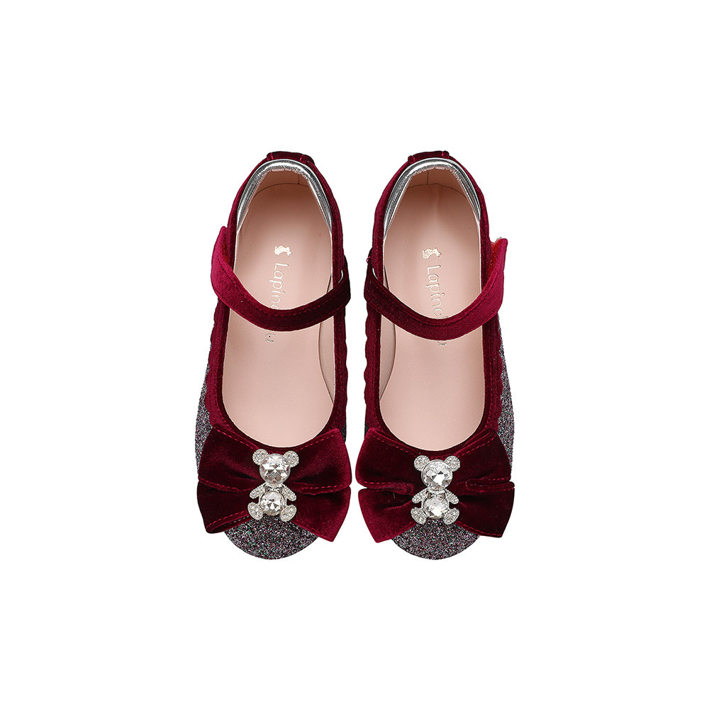 Elaina Nounours Maryjane - Dark Violet Glitter