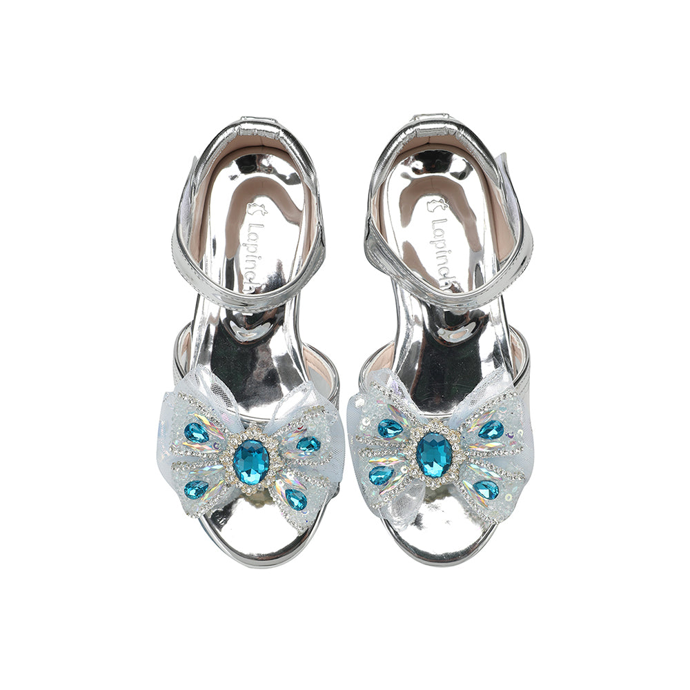 Elaina Briller Sandal - Silver Patent
