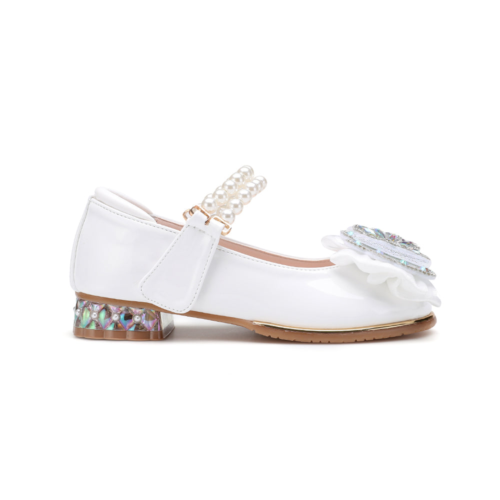 Claire Royal Pearl - White Patent
