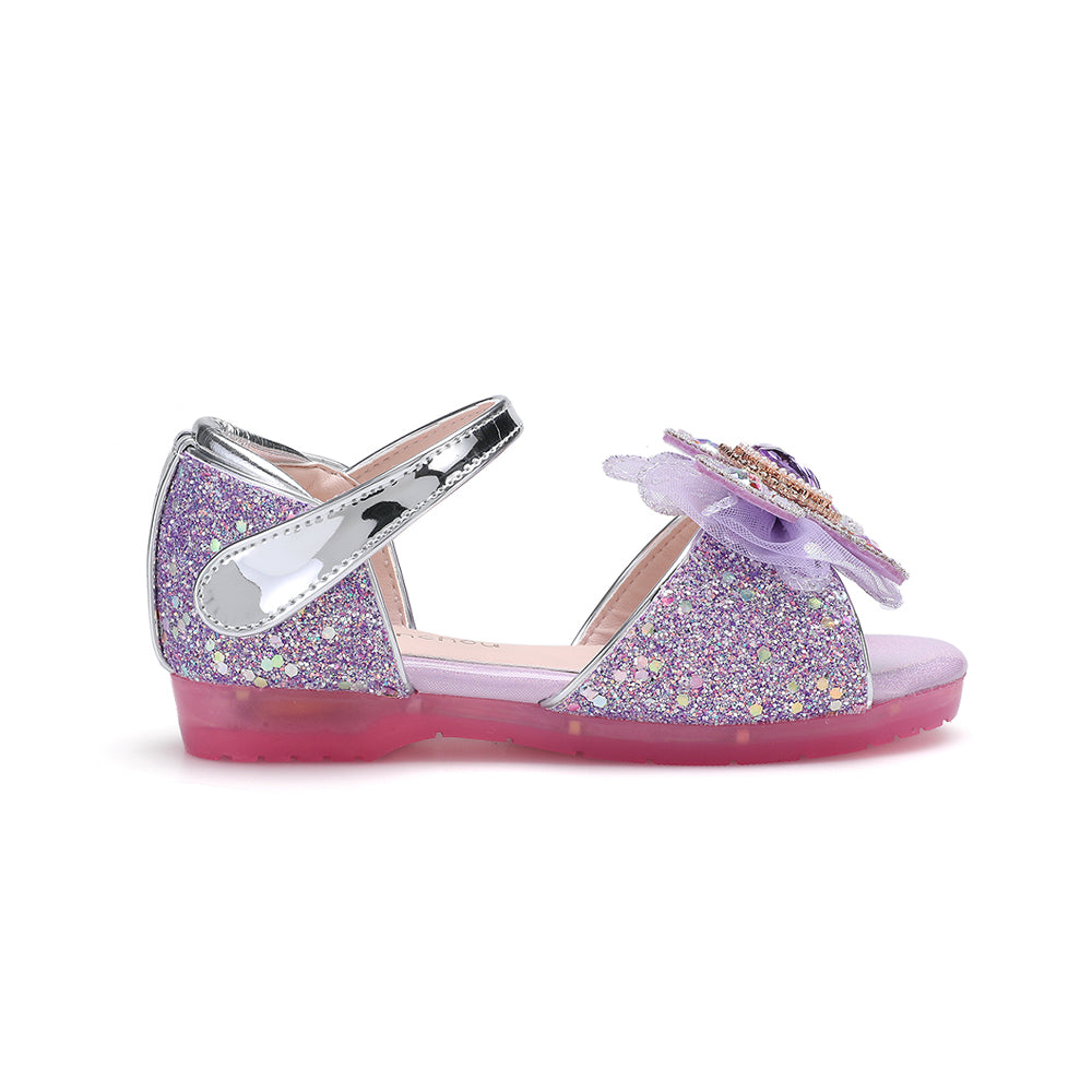 Elaina Reve Sandal - Purple Glitter