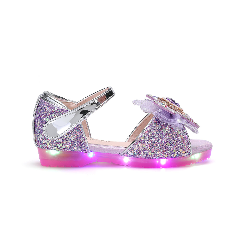 Elaina Reve Sandal - Purple Glitter