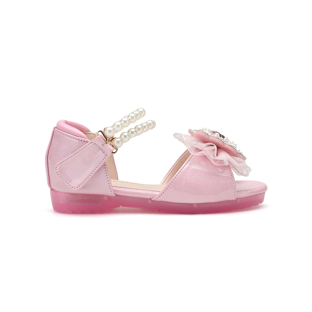 Elaina Dream Sandal - Pink Glitter Patent