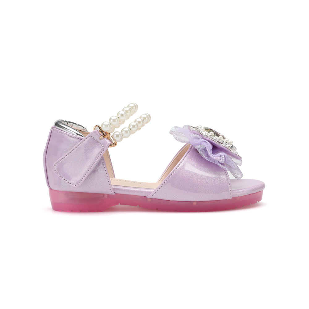 Elaina Dream Sandal - Purple Glitter Patent