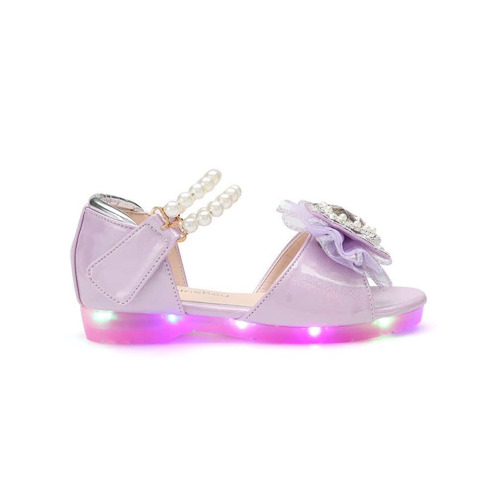 Elaina Dream Sandal - Purple Glitter Patent