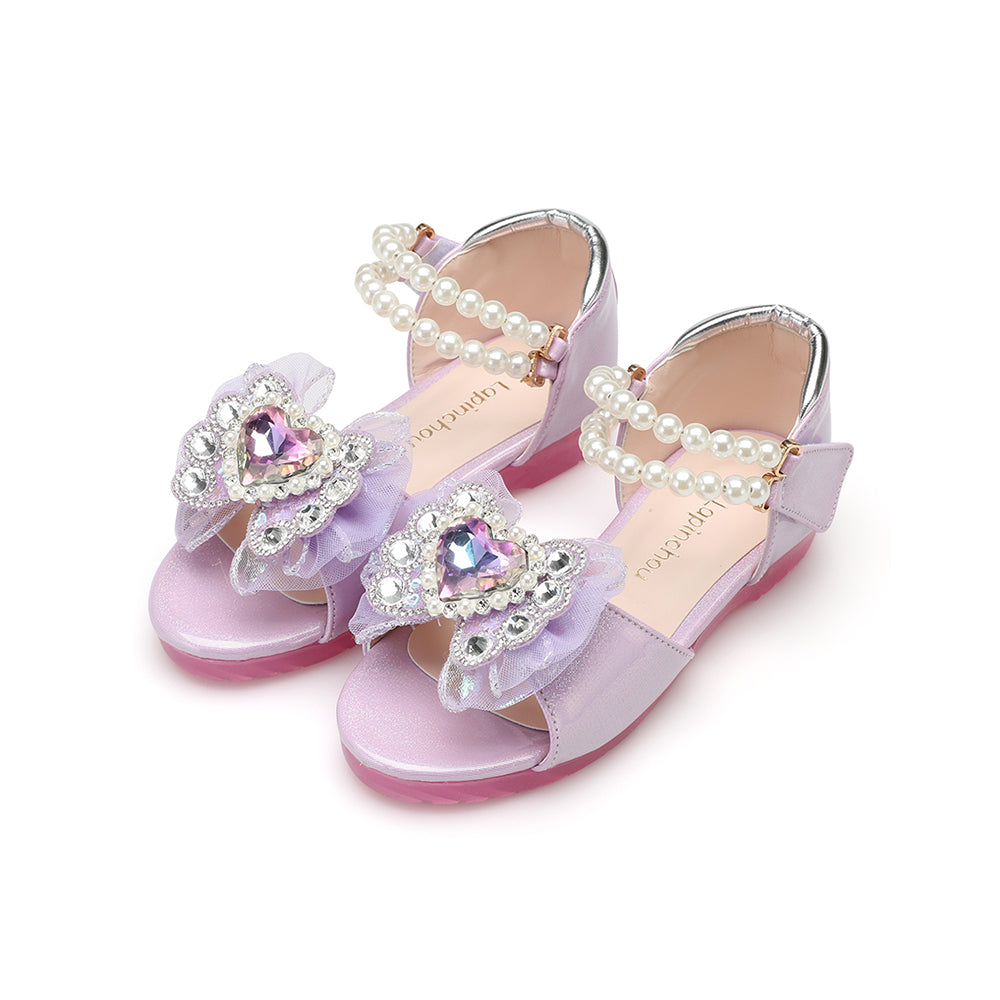 Elaina Dream Sandal - Purple Glitter Patent
